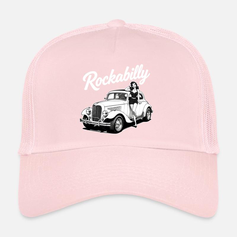 Rockabilly Pin-Up & Design de voitures classiques Hot Rod Casquette trucker 