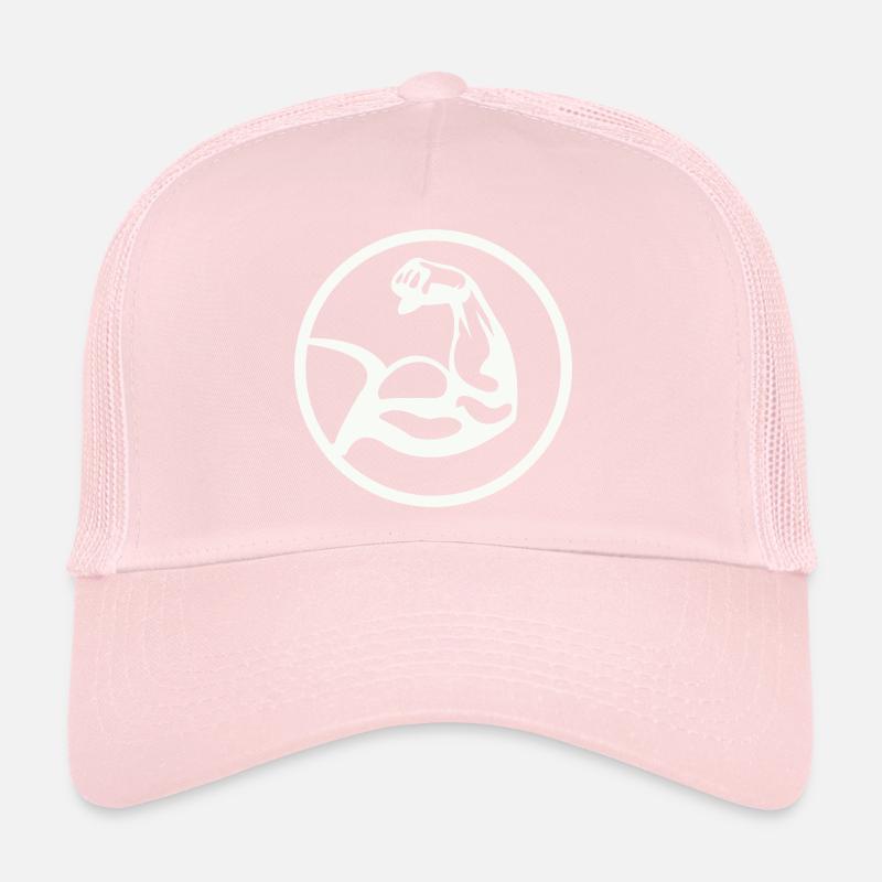 Biceps Noir Blanc Casquette trucker 