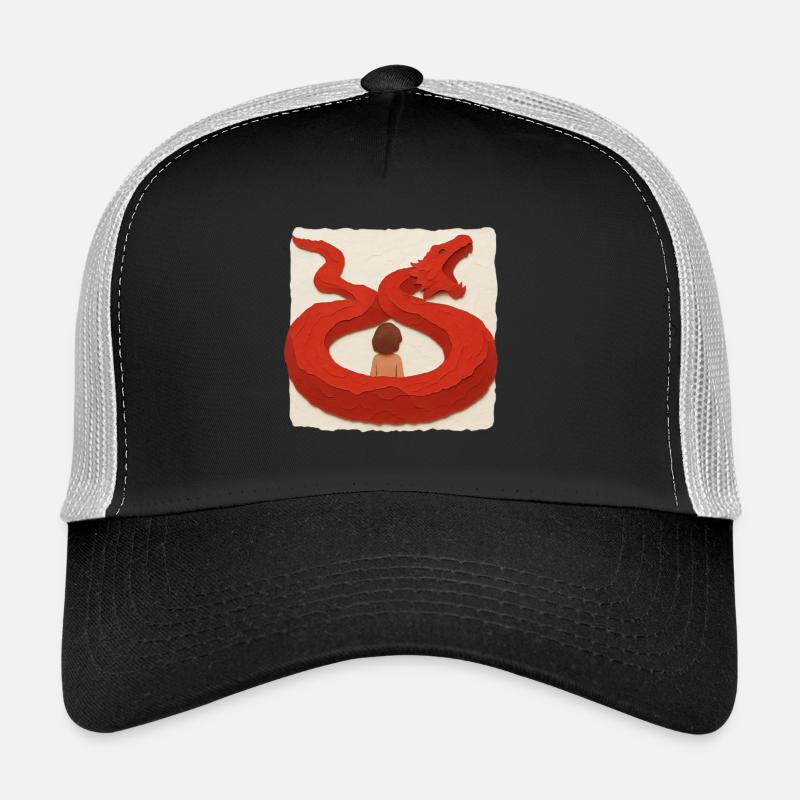 Dragon Embrace - Trucker Cap - black/stone grey
