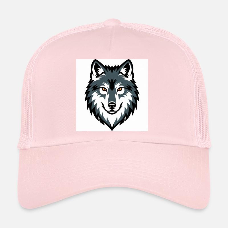 Wolf Graphic Emblem Trucker Cap