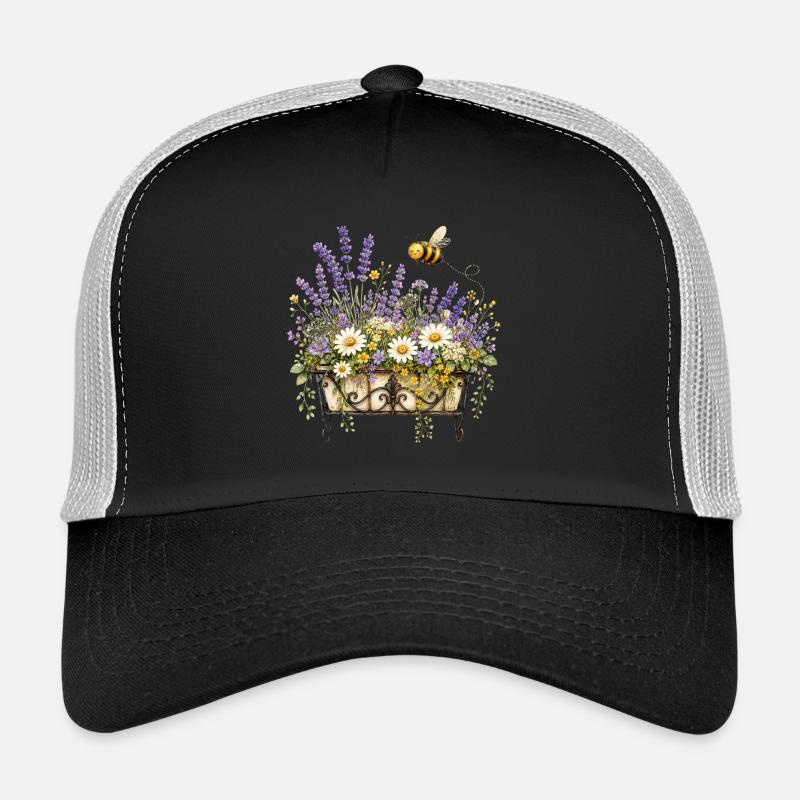 Bee-friendly flower box Trucker Cap