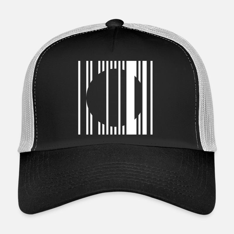 Cercle à bandes verticales Casquette trucker 