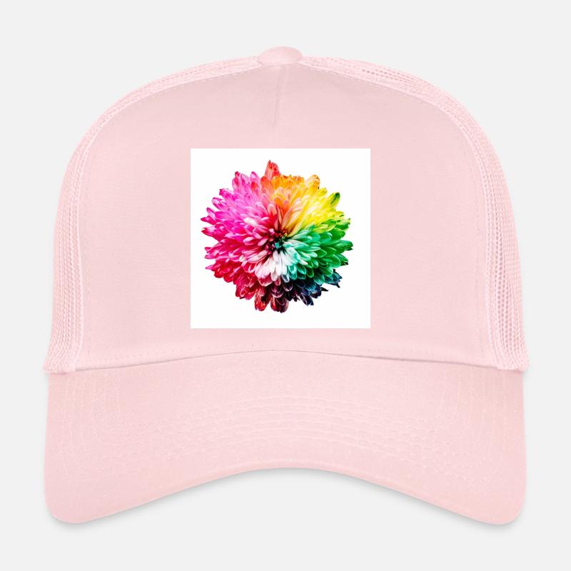Explosion de la Fleur Arc-en-ciel Casquette trucker 
