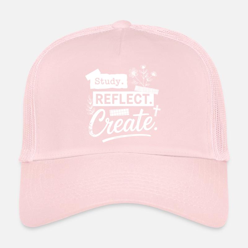 Study. Reflect. Create. Trucker Cap