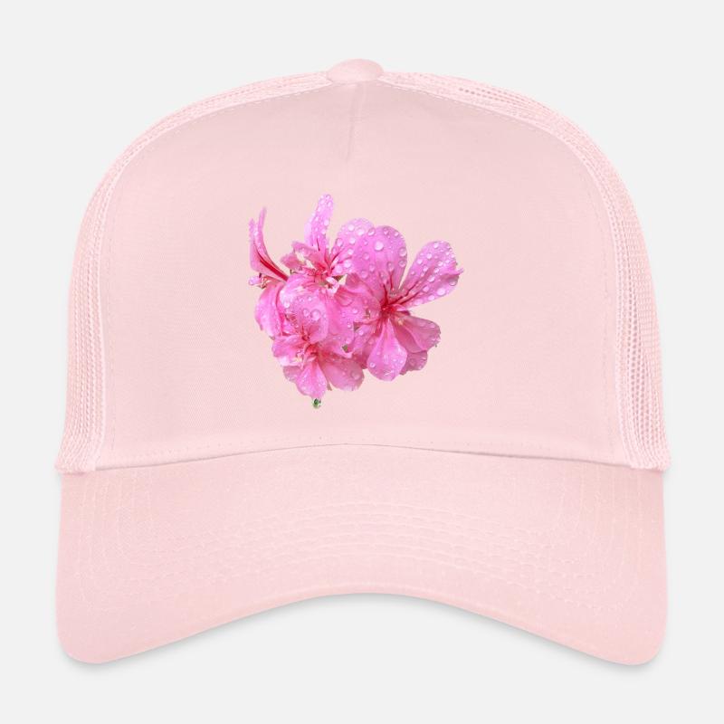 Vibrant_Pink_Geranium_Flowers Casquette trucker 