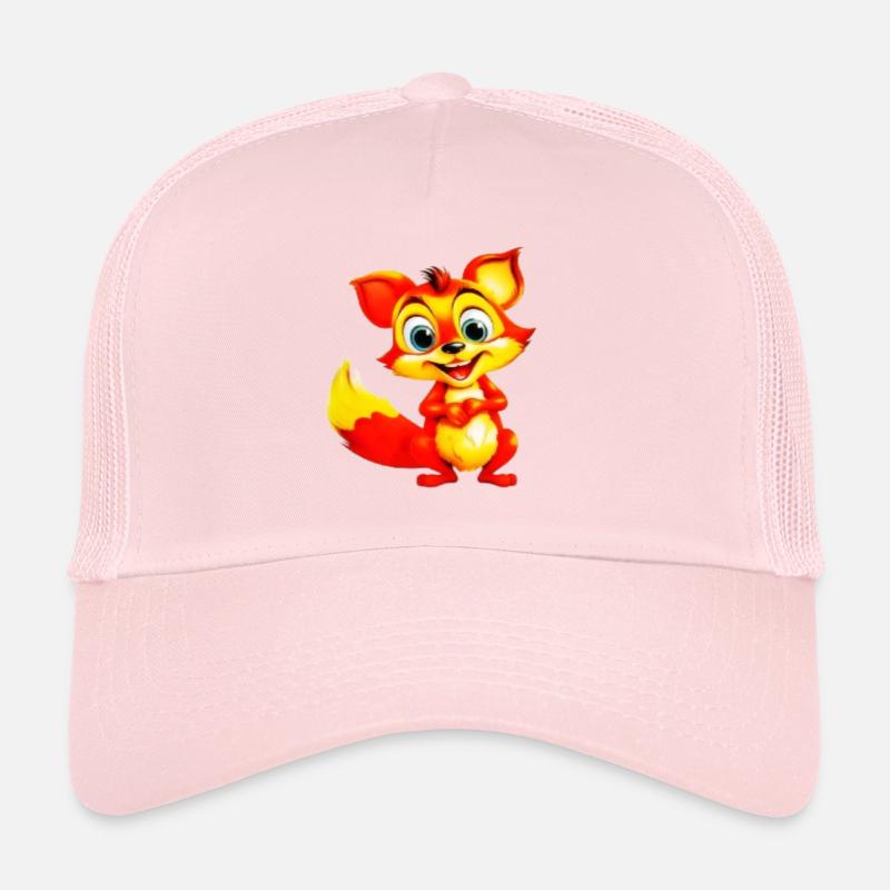 Fiery Fox Toon Charm Trucker Cap