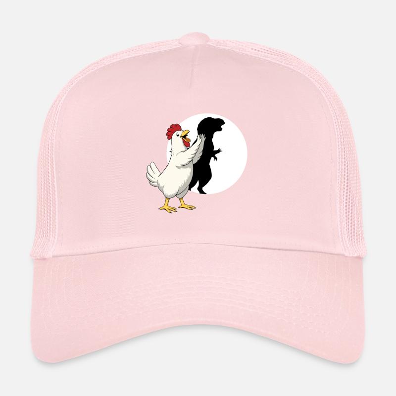 Marionnette d’ombre dinosaure Poulet T Rex drôle Casquette trucker 