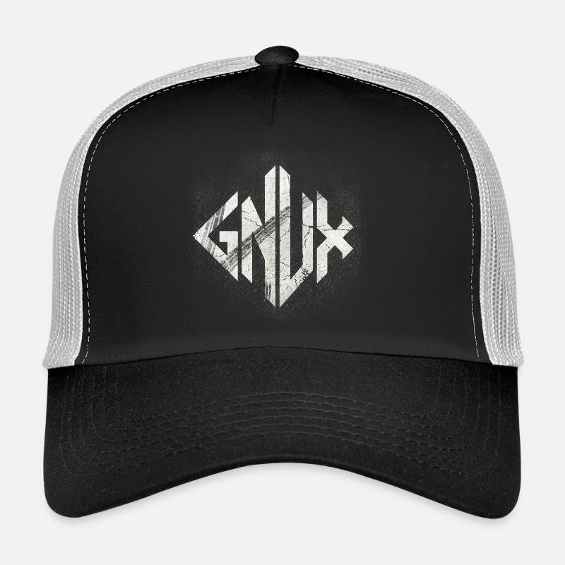 Geometric Marble Glyph Trucker Cap