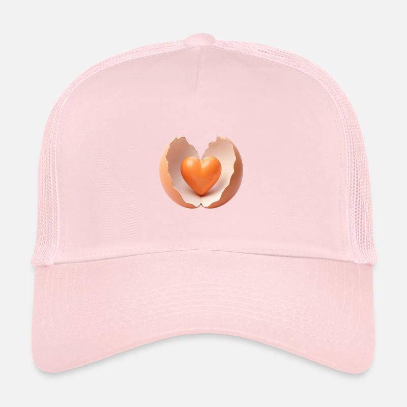 Heart in Broken Eggshell Trucker Cap