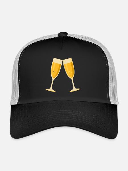 Toasts - Casquette trucker  - noir/gris pierre - Devant