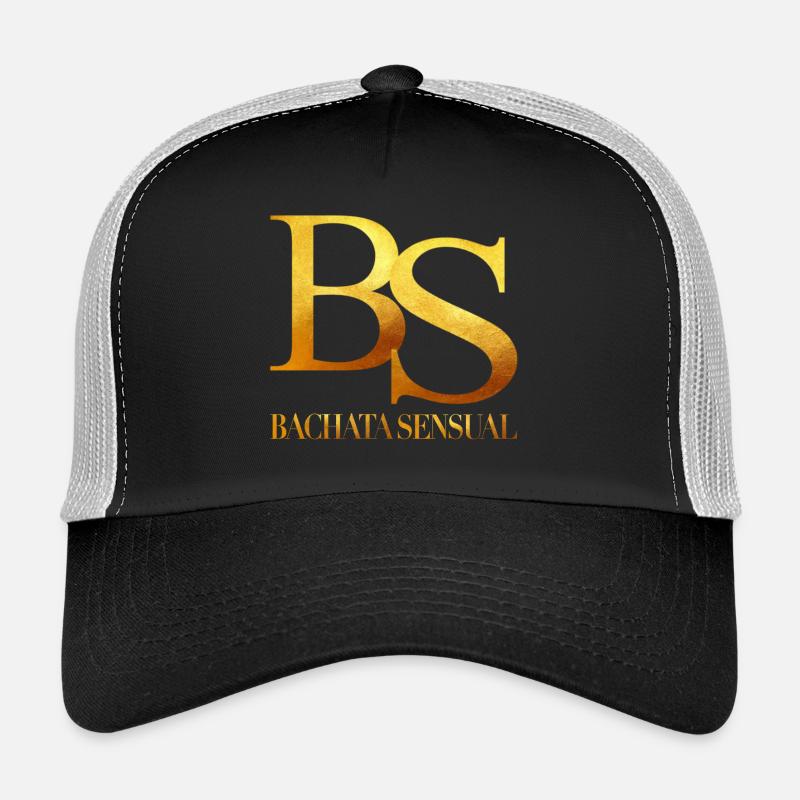 Bachata Sensual - Bachata Dance Shirt - Trucker Cap - Schwarz/Steingrau