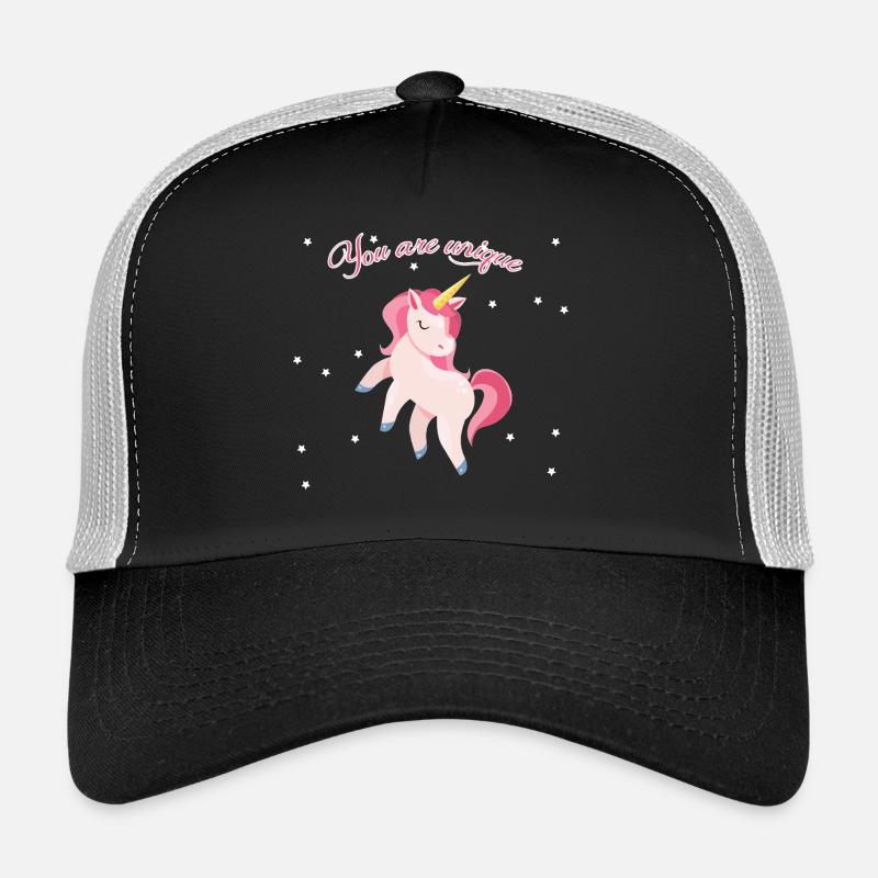 Licorne - Casquette trucker - noir/gris pierre