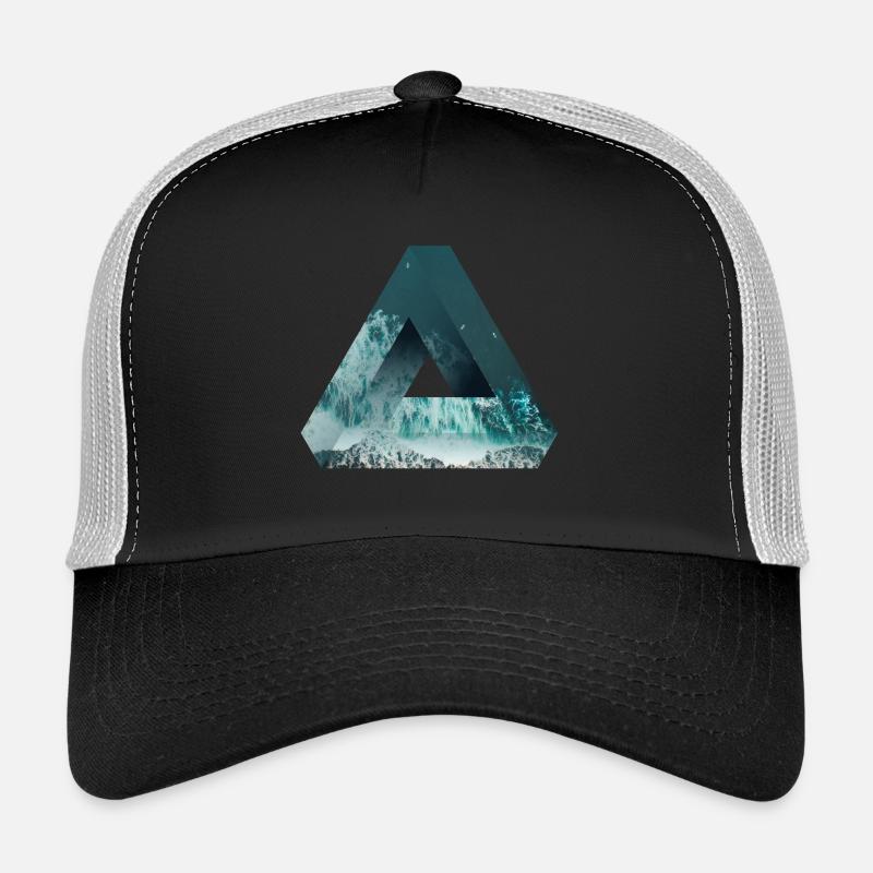 Triangle de Penrose Illusion d'optique mer et nature Casquette trucker 