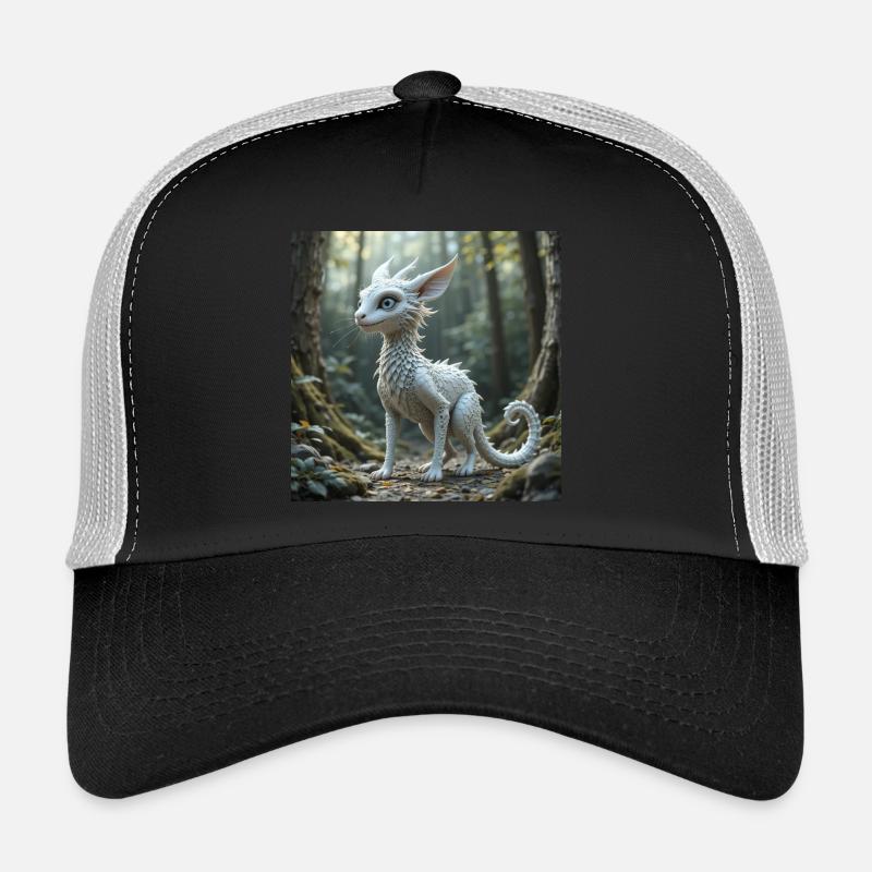 FabelDinicus1 - Trucker Cap - Schwarz/Steingrau