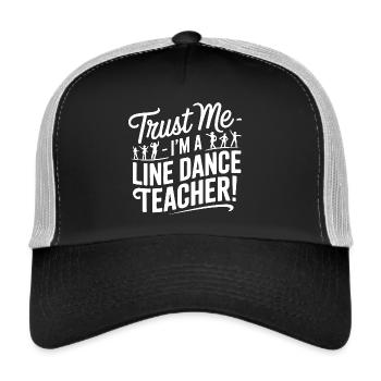 Line Dance Instructor - Trust Me - Trucker Cap - black/stone grey - Front