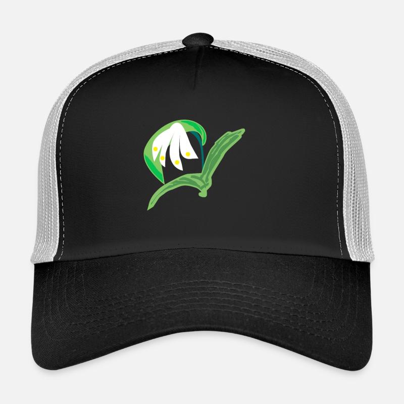 Spring Snowflake, abstract painting Trucker Cap