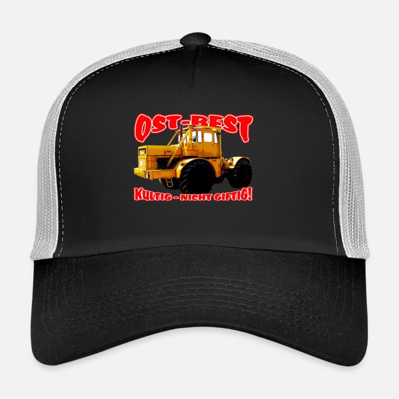 Kirovets K-700 Traktor - Trucker Cap - Schwarz/Steingrau
