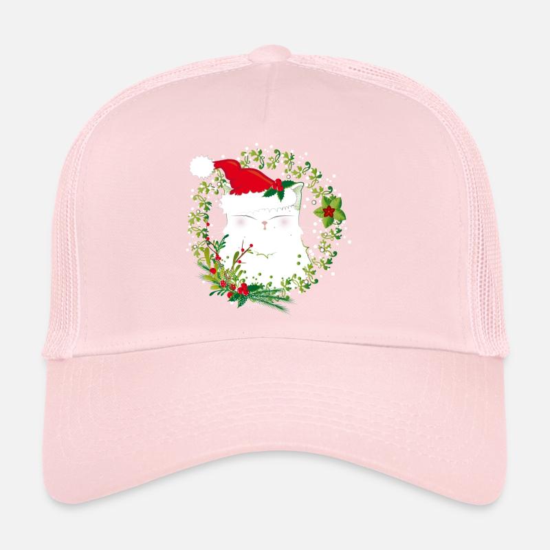 Chat de noel Casquette trucker 