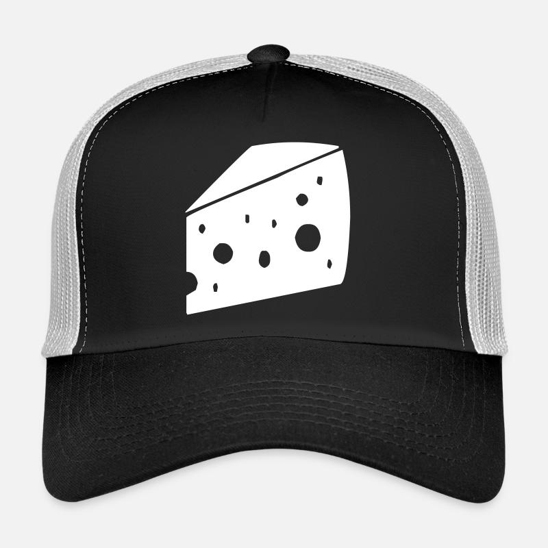 gros morceau de fromage avec des trous Casquette trucker 