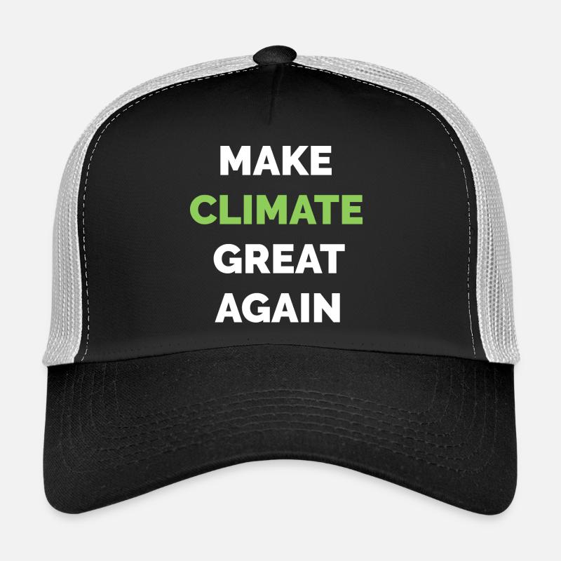 make climate great again climate protection climate symbol Trucker Cap