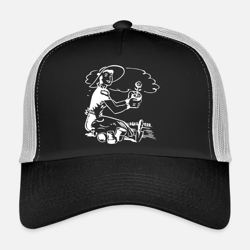 Gärtnerin - Garten - Trucker Cap - Schwarz/Steingrau
