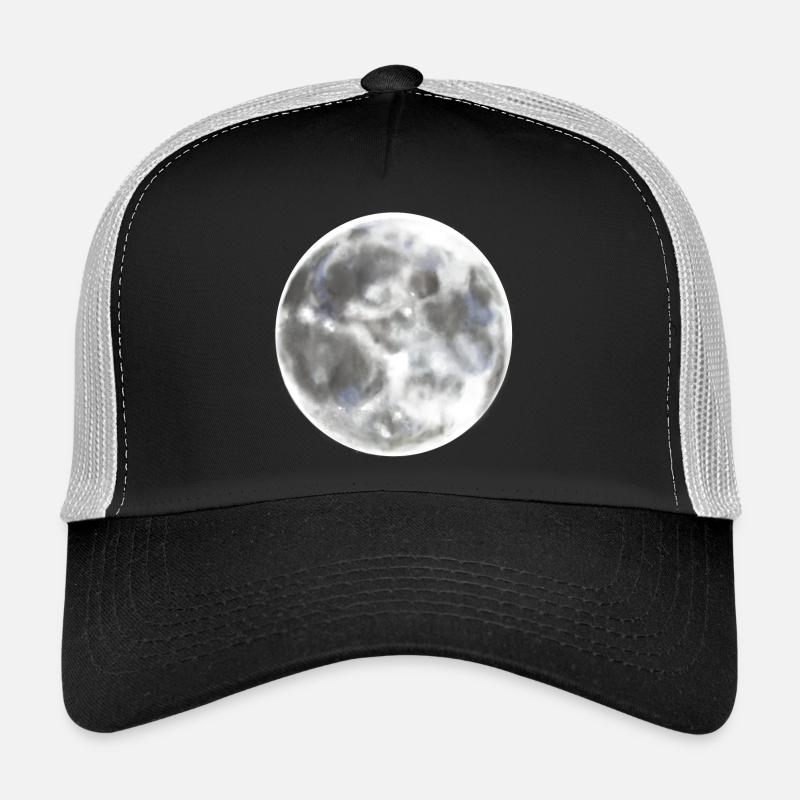 Nuit de pleine lune lune Casquette trucker 