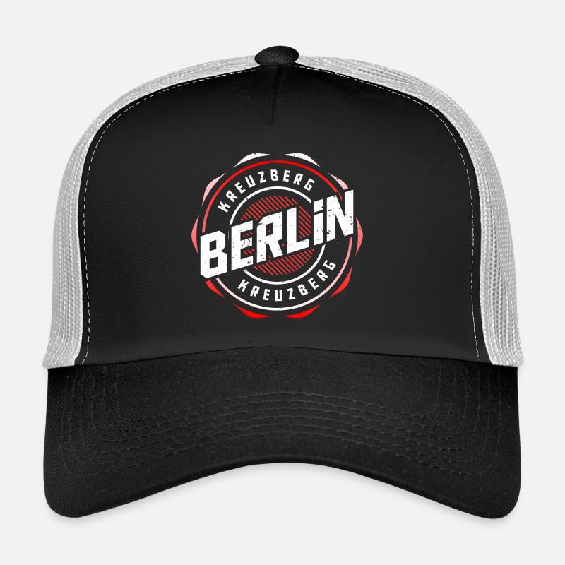 Berlin Kreuzberg - Trucker Cap - Schwarz/Steingrau