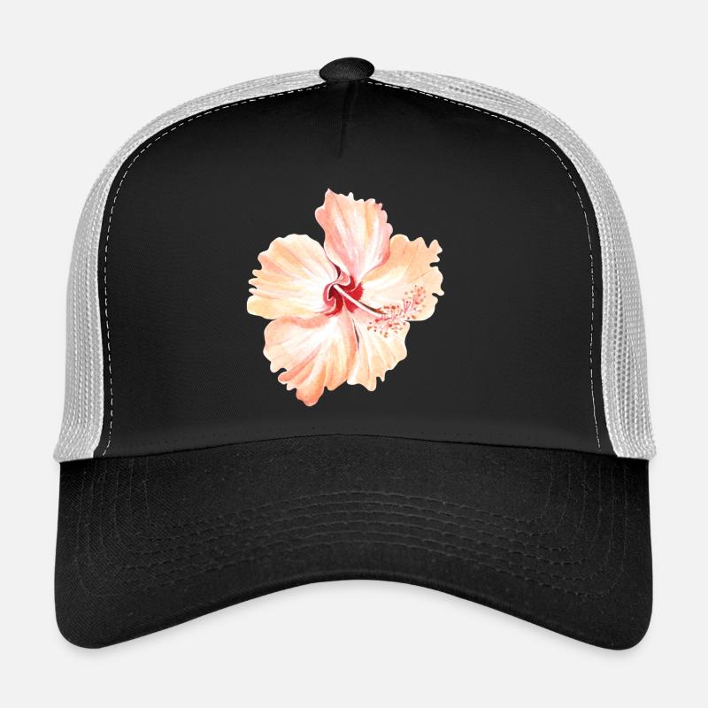 fleur - Casquette trucker  - noir/gris pierre