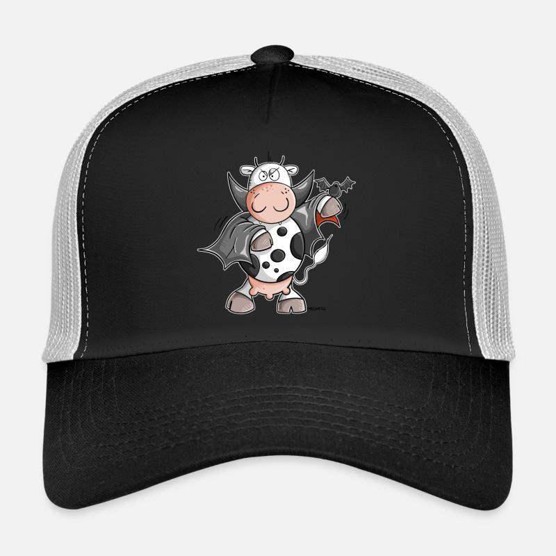 Dracula Kuh I Vampir Fun - Trucker Cap - Schwarz/Steingrau