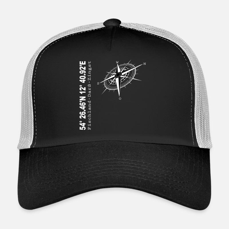 Fischland - Darß - Zingst - Trucker Cap - Schwarz/Steingrau