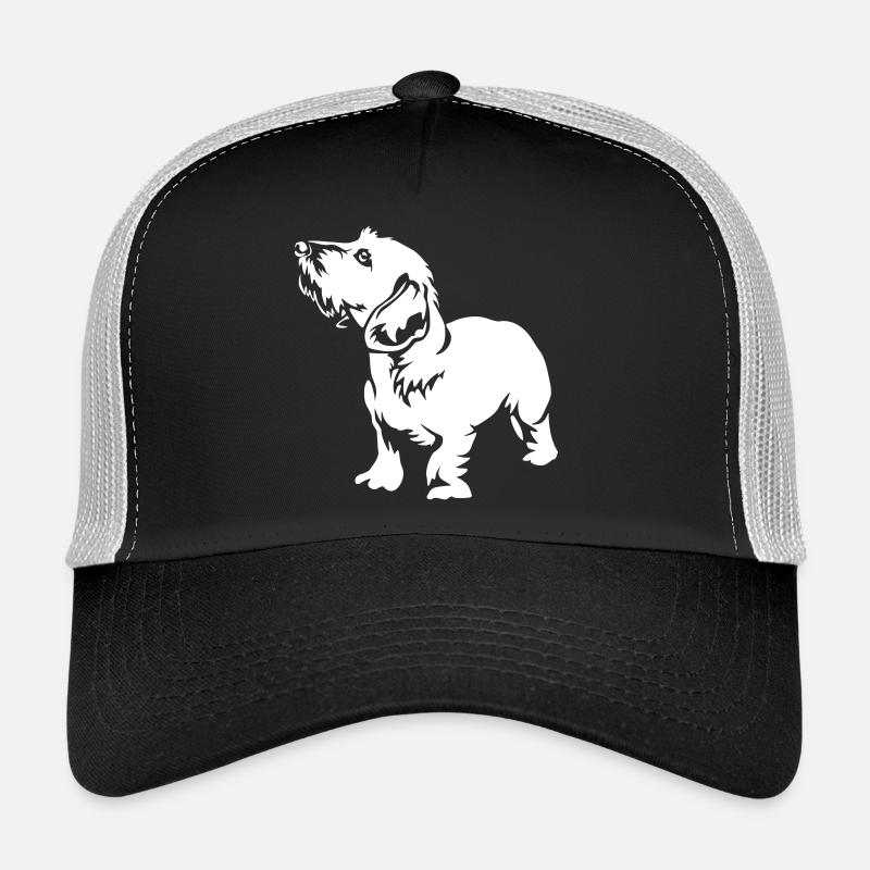 Dackel "Black Edition" - Trucker Cap - Schwarz/Steingrau