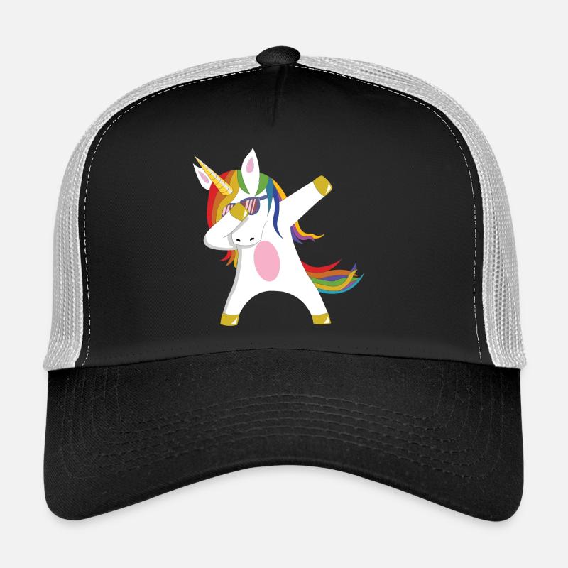 Dabbing Unicorn Gift Idea Dabbing Unicorn Dab - Trucker Cap - black/stone grey