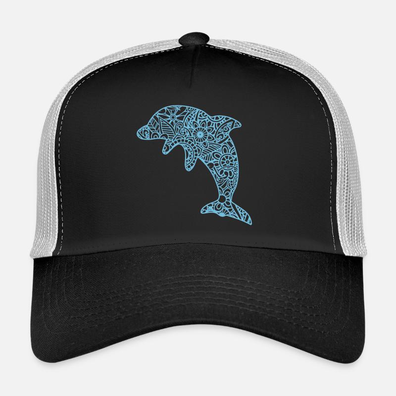 T-shirt dauphin delfin mandala Casquette trucker 