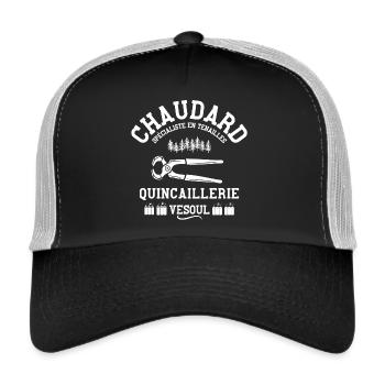septième compagnie, 7ème compagnie, film culte - Casquette trucker  - noir/gris pierre - Devant