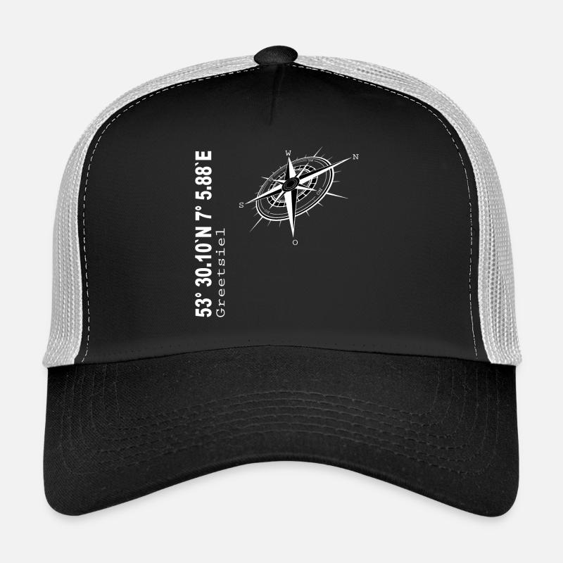 Greetsiel - Trucker Cap - Schwarz/Steingrau