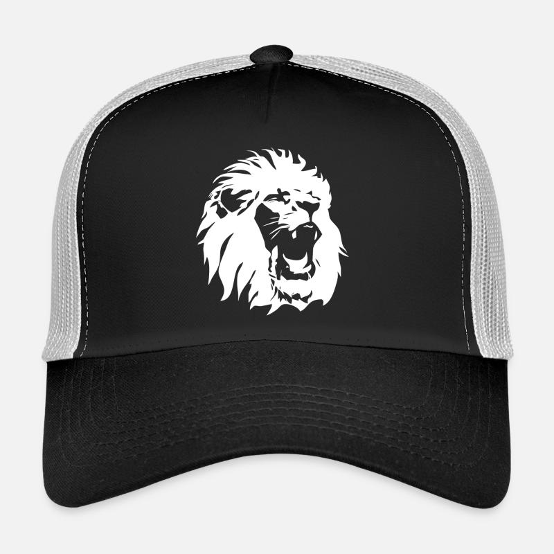 Lion's head - Trucker Cap - black/stone grey