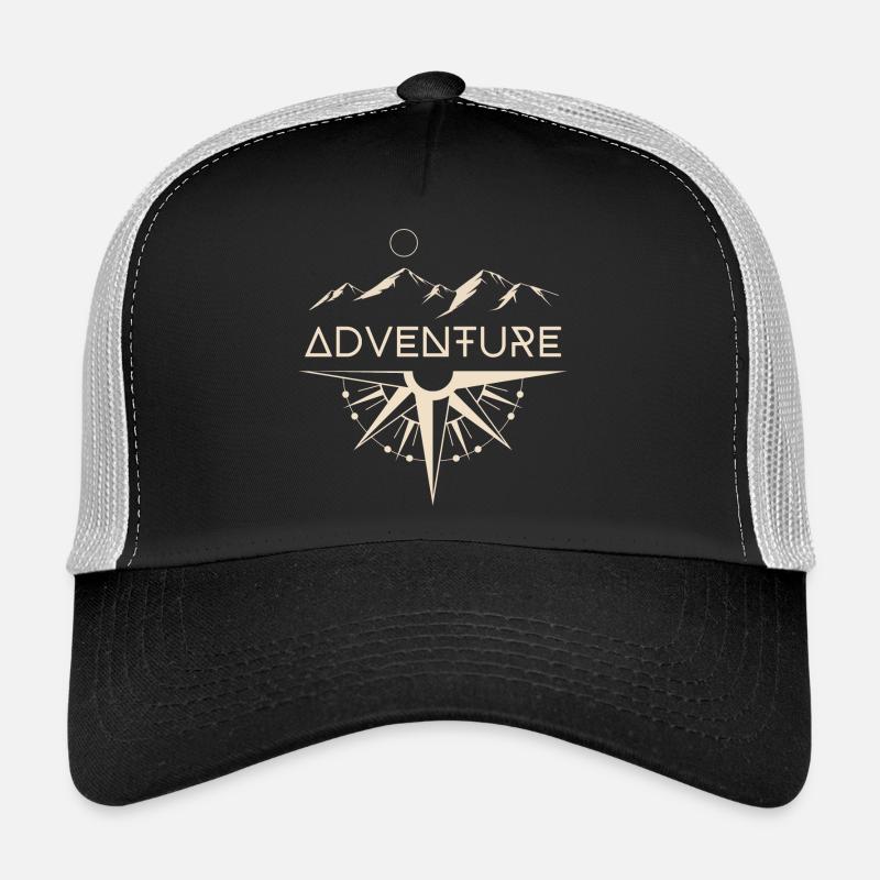 Adventure Mountains Compass Trucker Cap
