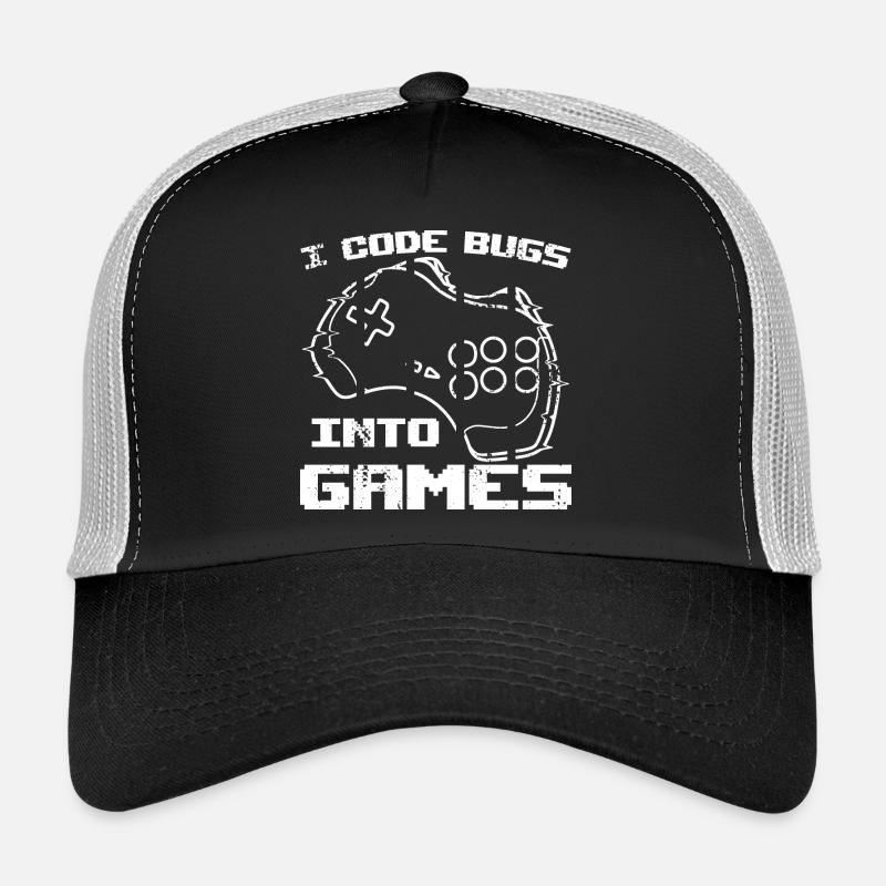 I program bugs in video games Trucker Cap