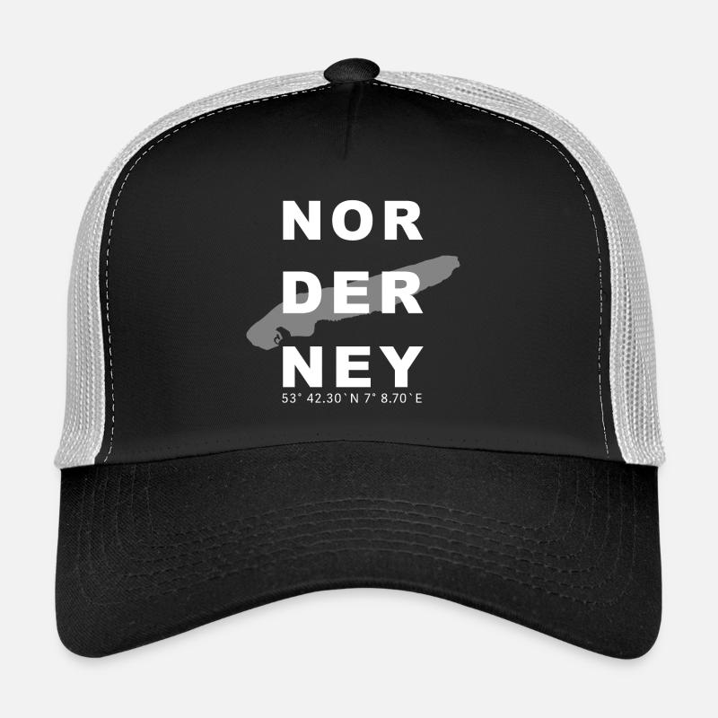 Norderney - Trucker Cap - Schwarz/Steingrau