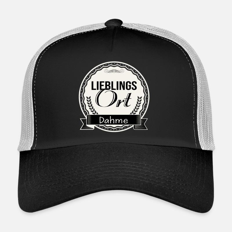 Lieblingsort Dahme - Trucker Cap - Schwarz/Steingrau