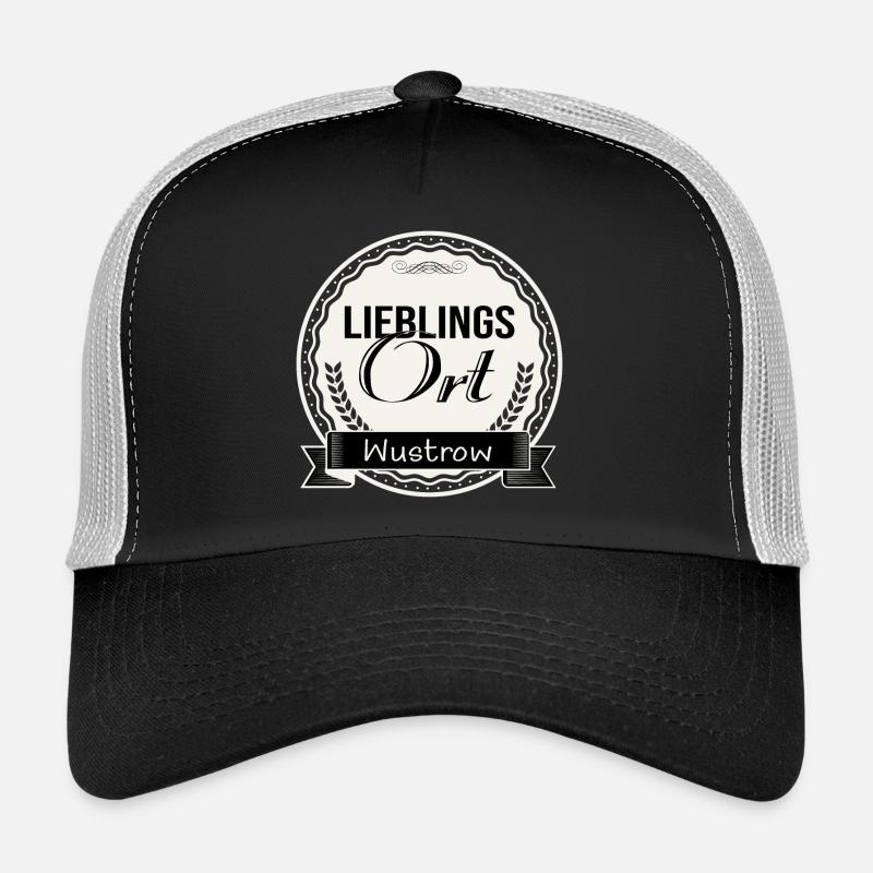 Lieblingsort Wustrow - Trucker Cap - Schwarz/Steingrau