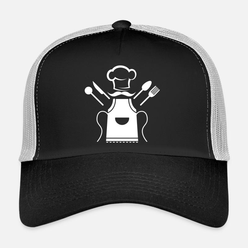 Kochen, kochen, super kochen - Trucker Cap - Schwarz/Steingrau