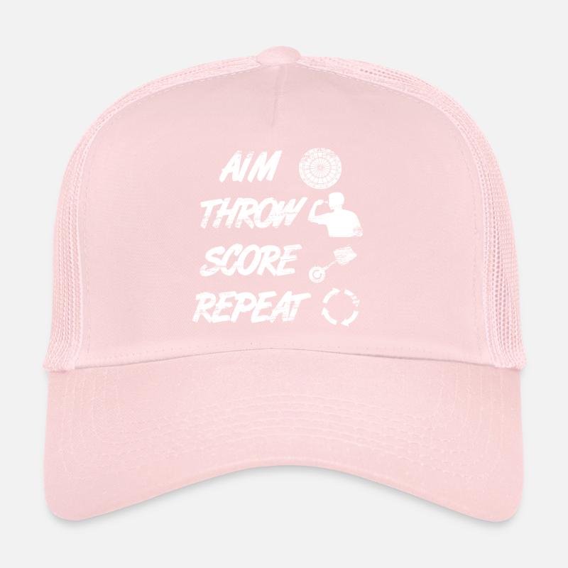 aiming, throwing, pointing, repeating Trucker Cap