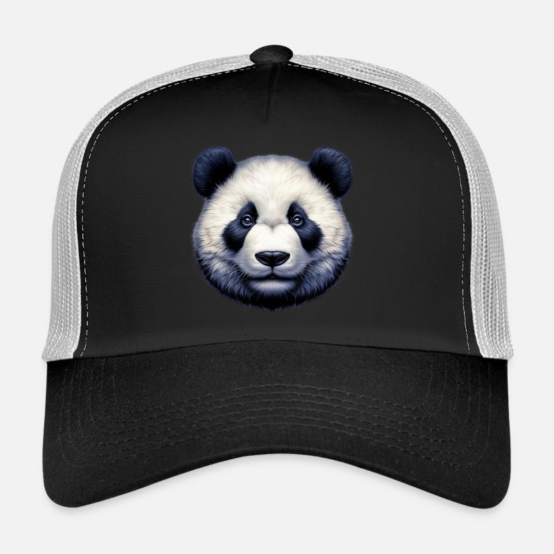 Panda - Trucker Cap - Schwarz/Steingrau