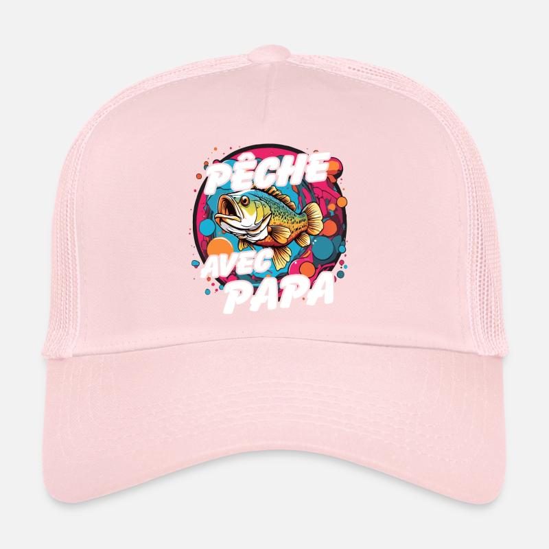 Pêche avec papa Casquette trucker 