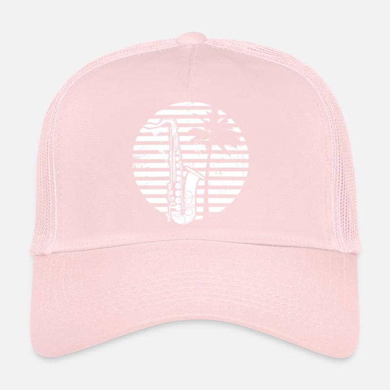 Saxophone Drawing Trucker Cap