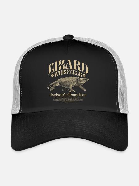 Jackson's Chamäleon Echsenflüsterer - Trucker Cap - Schwarz/Steingrau