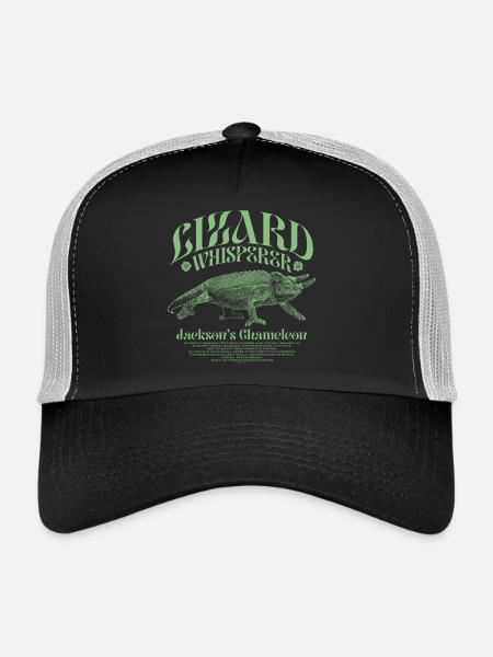 Jackson's Chamäleon Echsenflüsterer - Trucker Cap - Schwarz/Steingrau