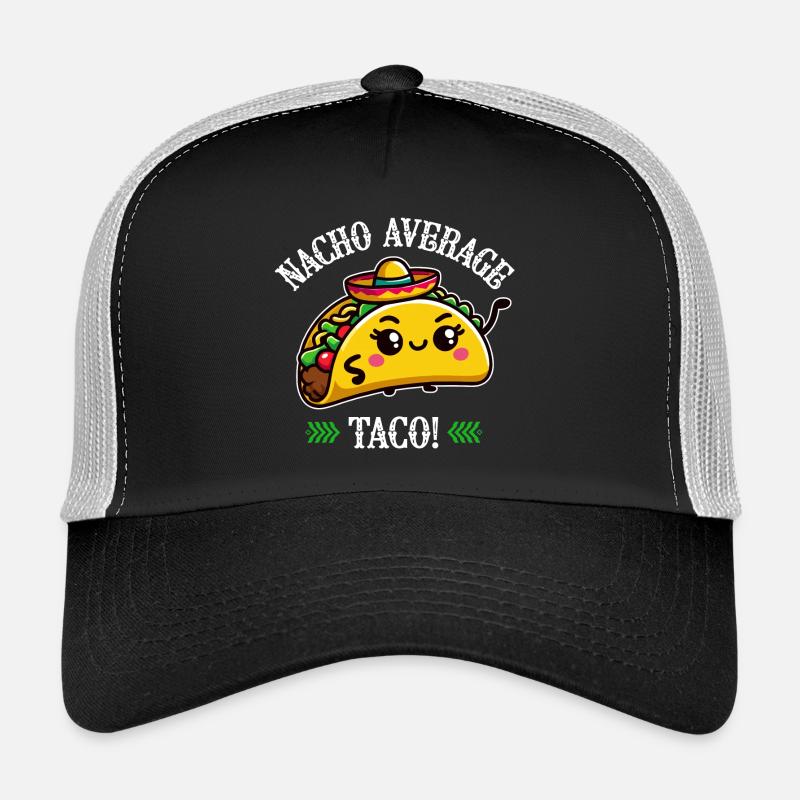 Nacho Average Taco – Fun Taco Design - Trucker Cap - black/stone grey