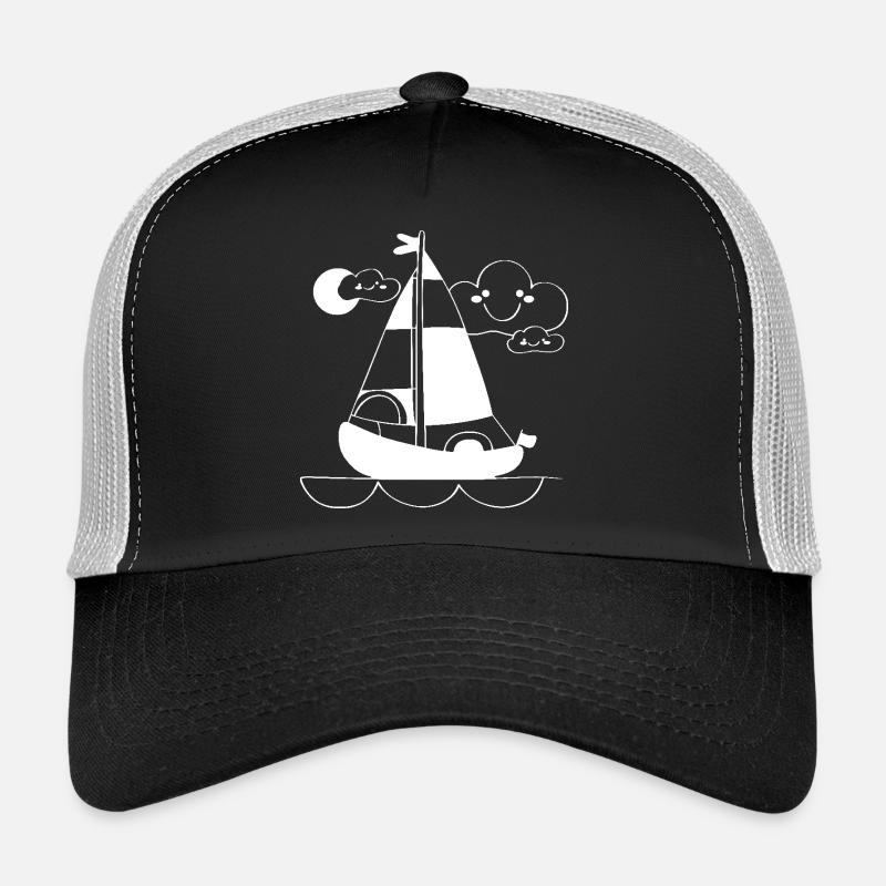 Cartoon Sailing Trucker Cap